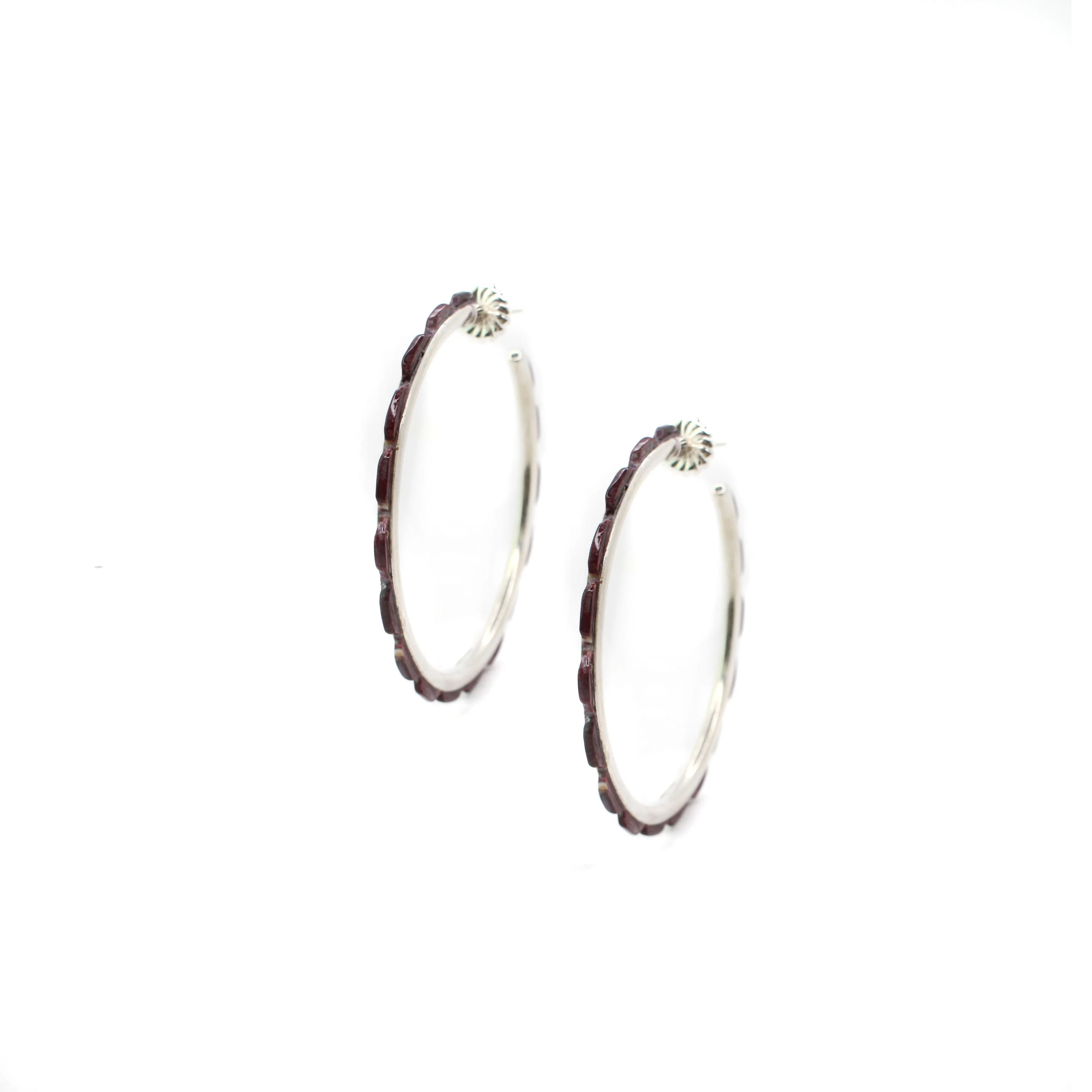 2 1/4"  Purple Spiny Oyster Hoops