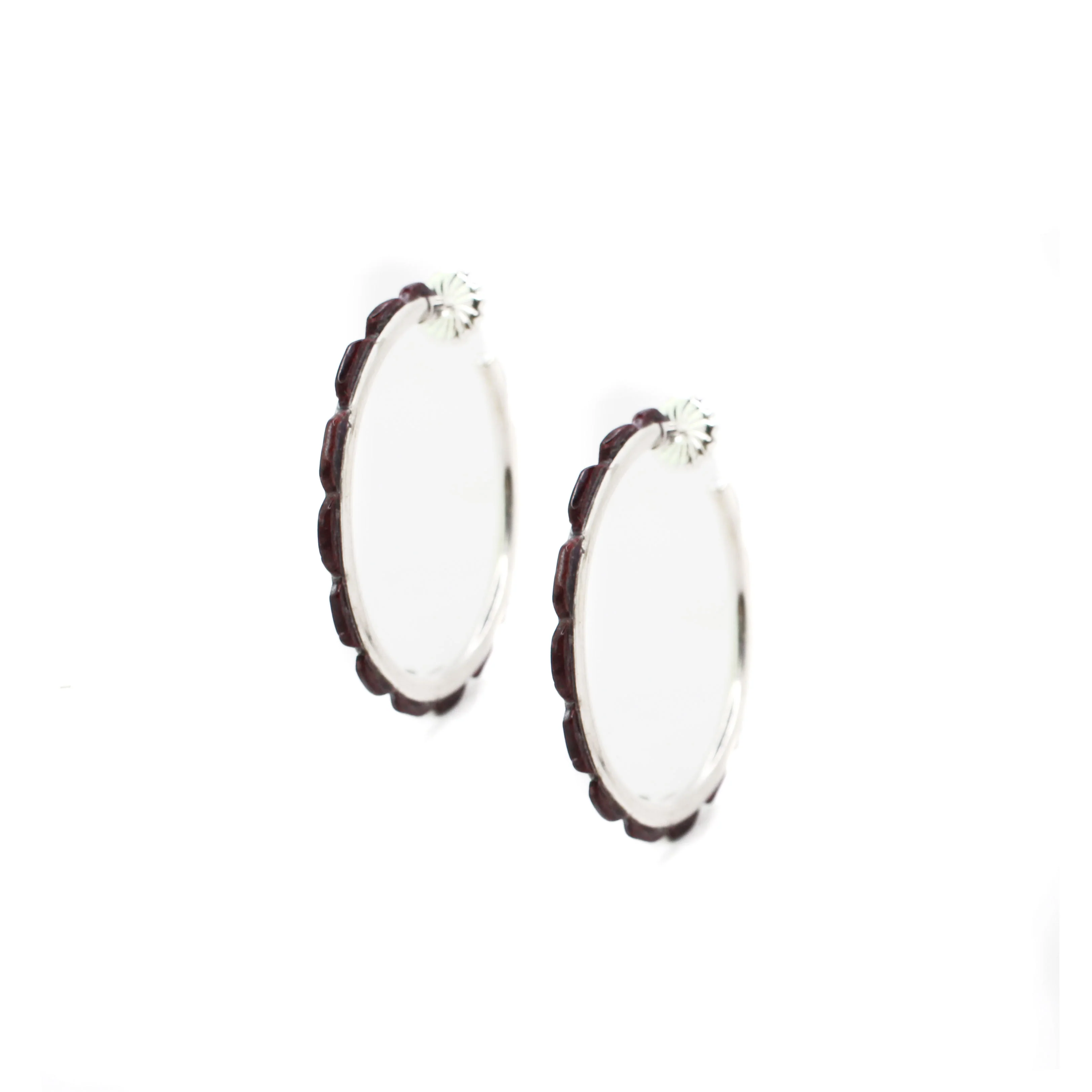 2"  Purple Spiny Oyster Hoops