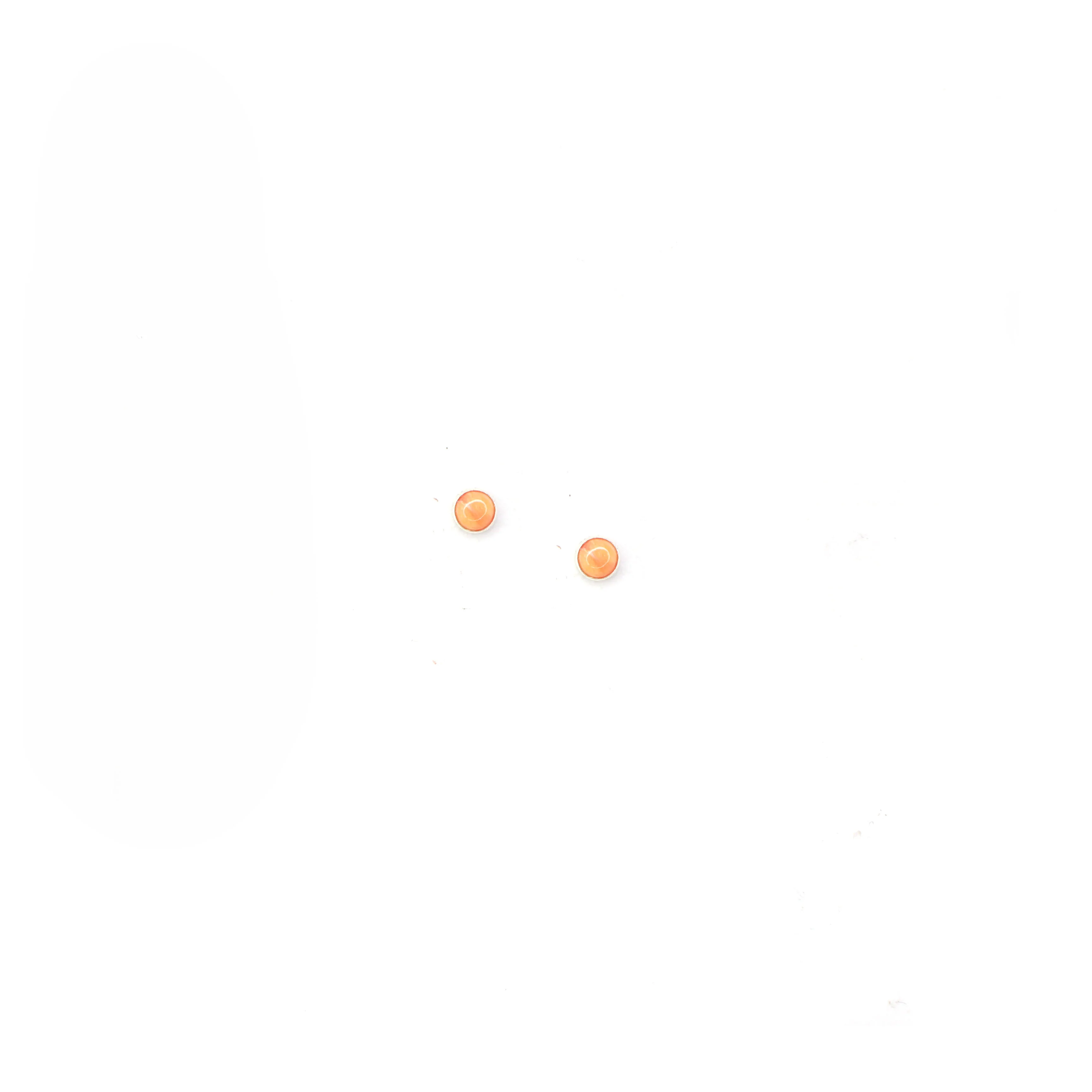 4mm Orange Spiny Oyster Studs