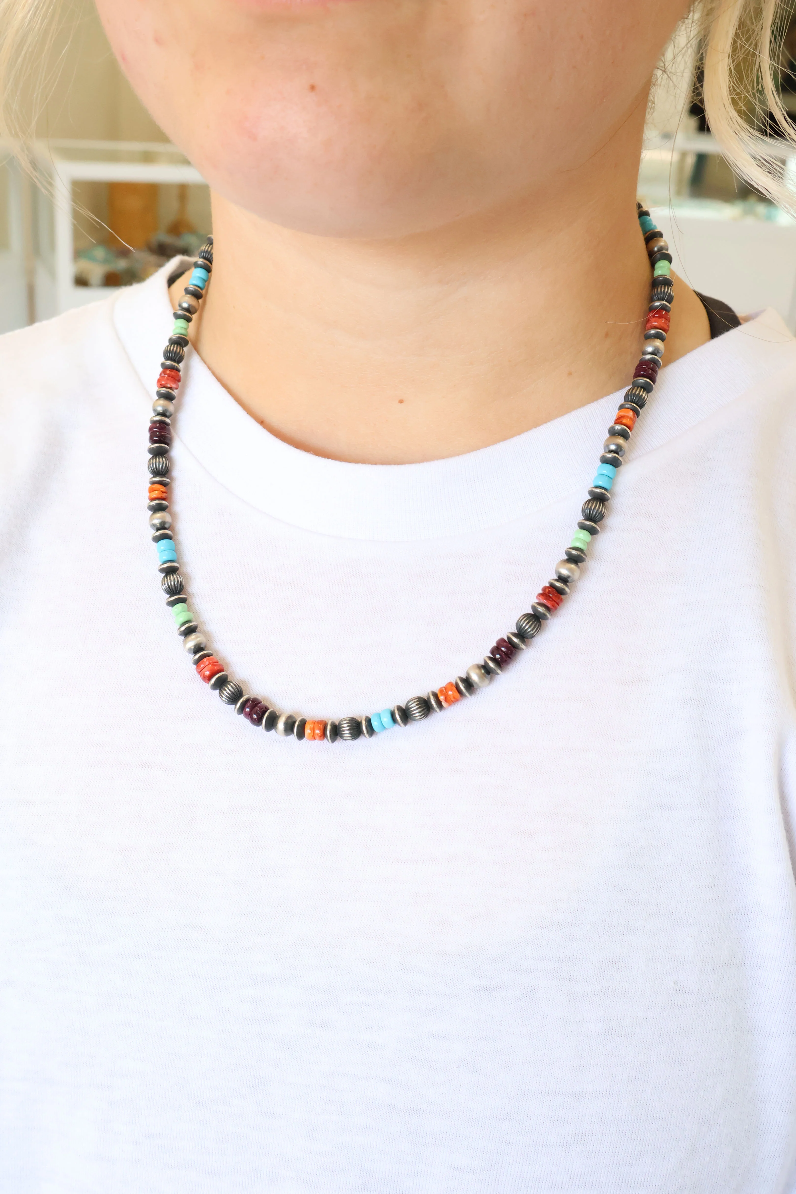 6mm Navajo Pearls - Multi - Image 2