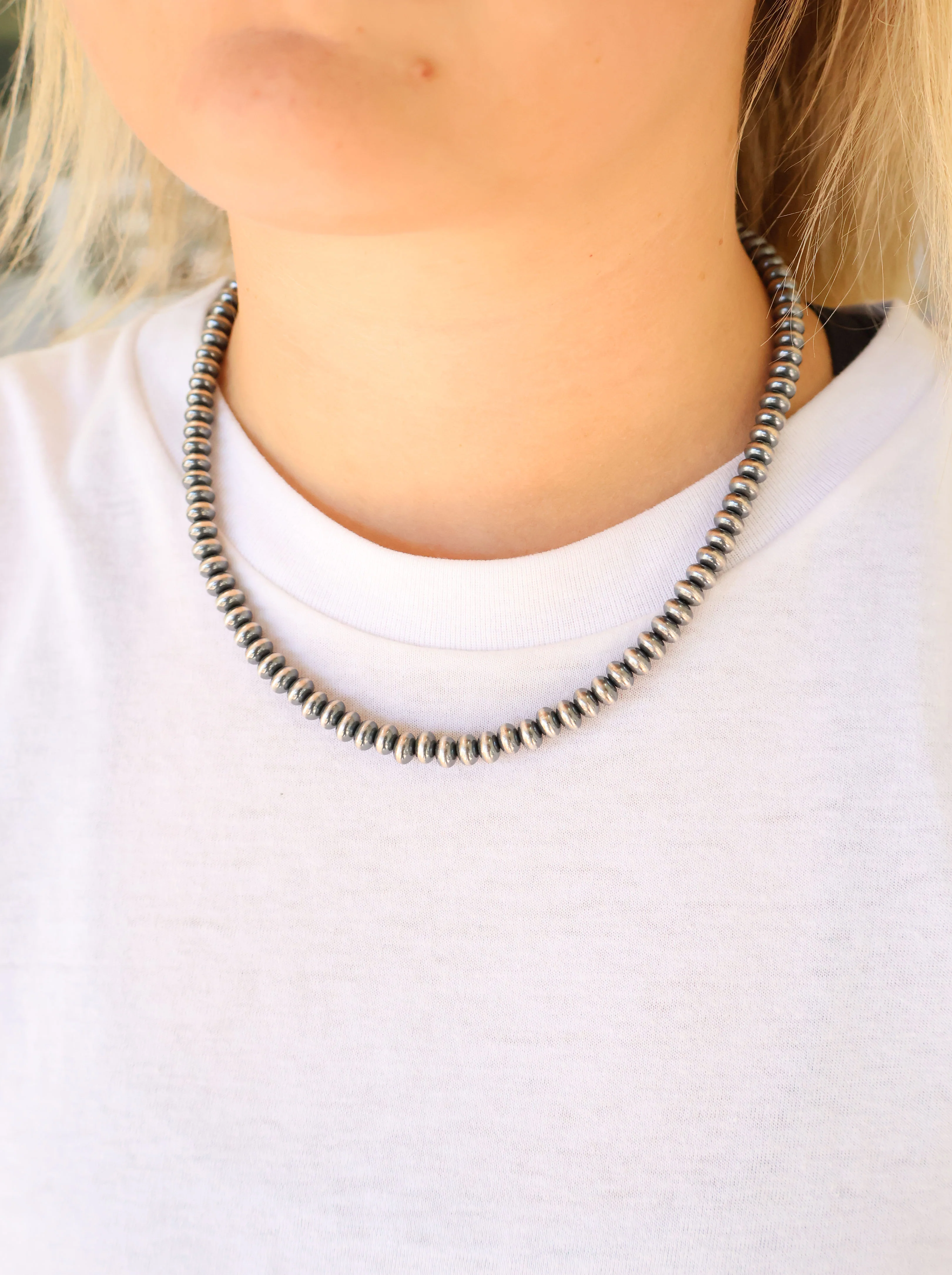 7mm Rondelle Navajo Pearls - Image 2