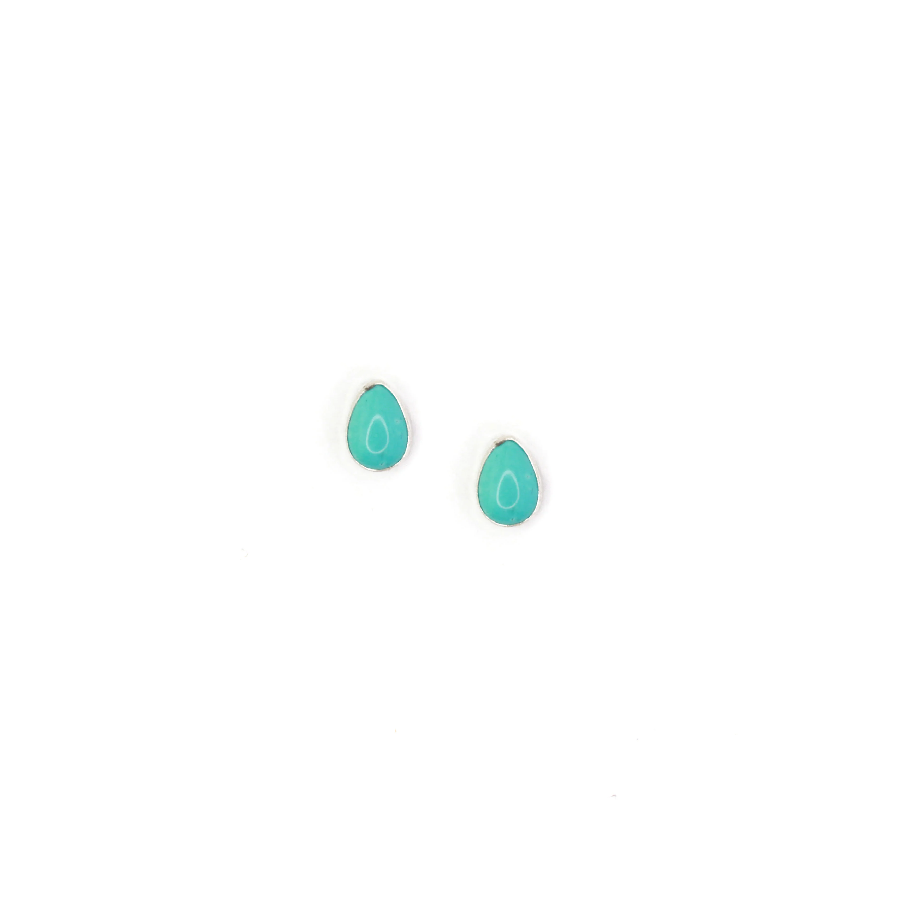 The Teardrop Turquoise Studs