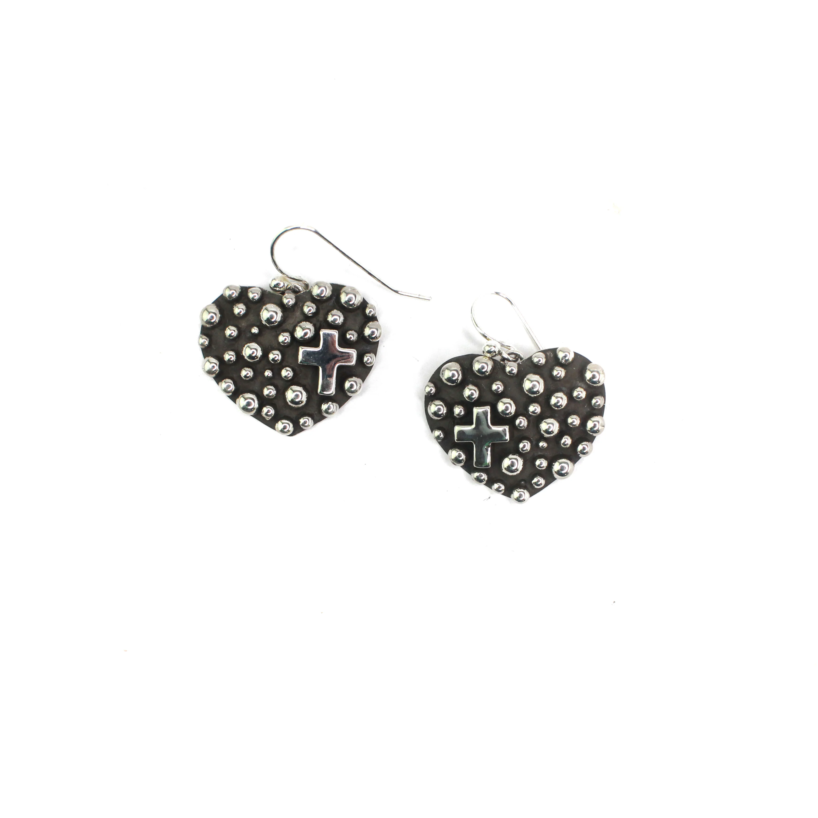 The Zain Dangles w/cross - All Silver