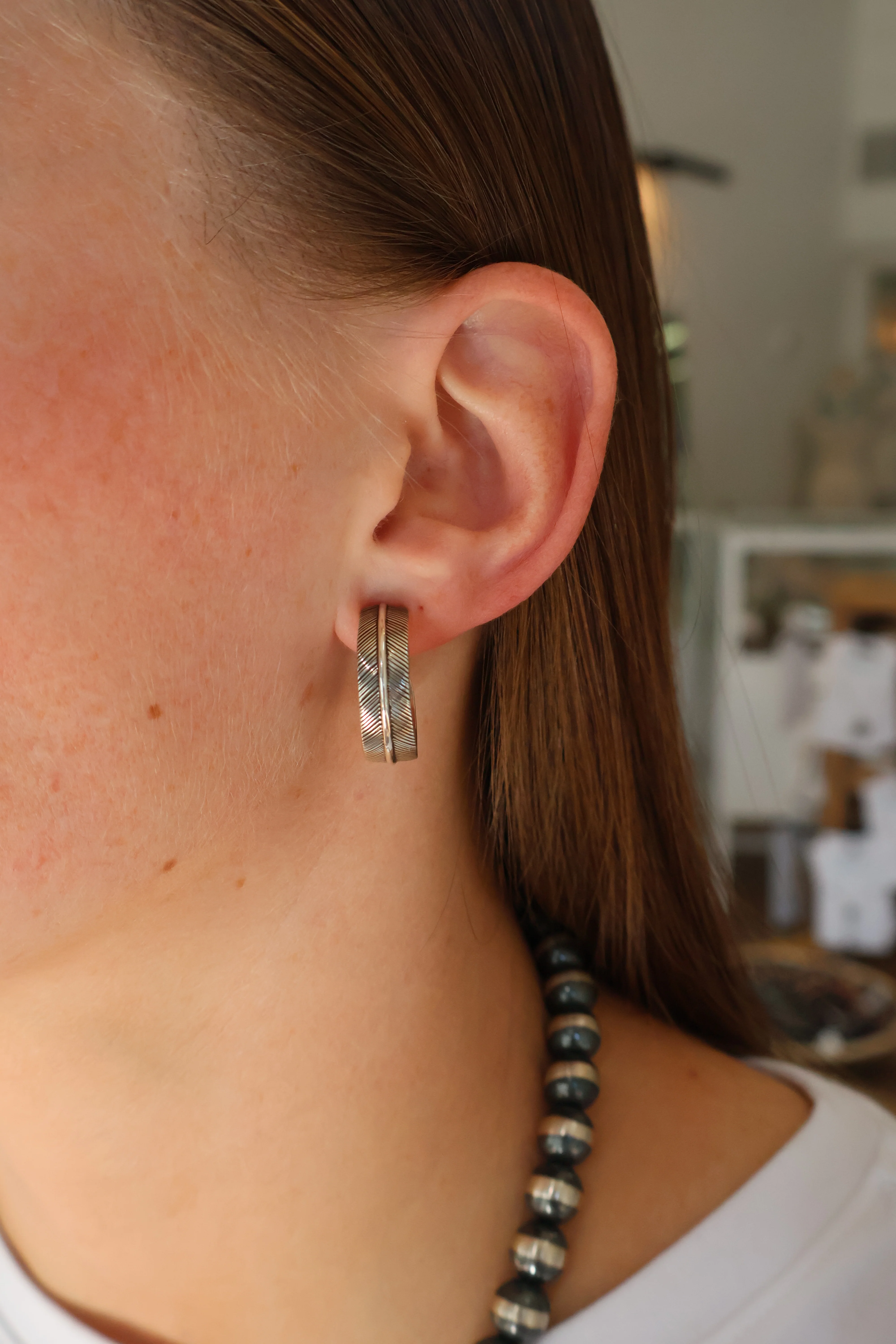 The Feather Hoops- Medium - Image 2