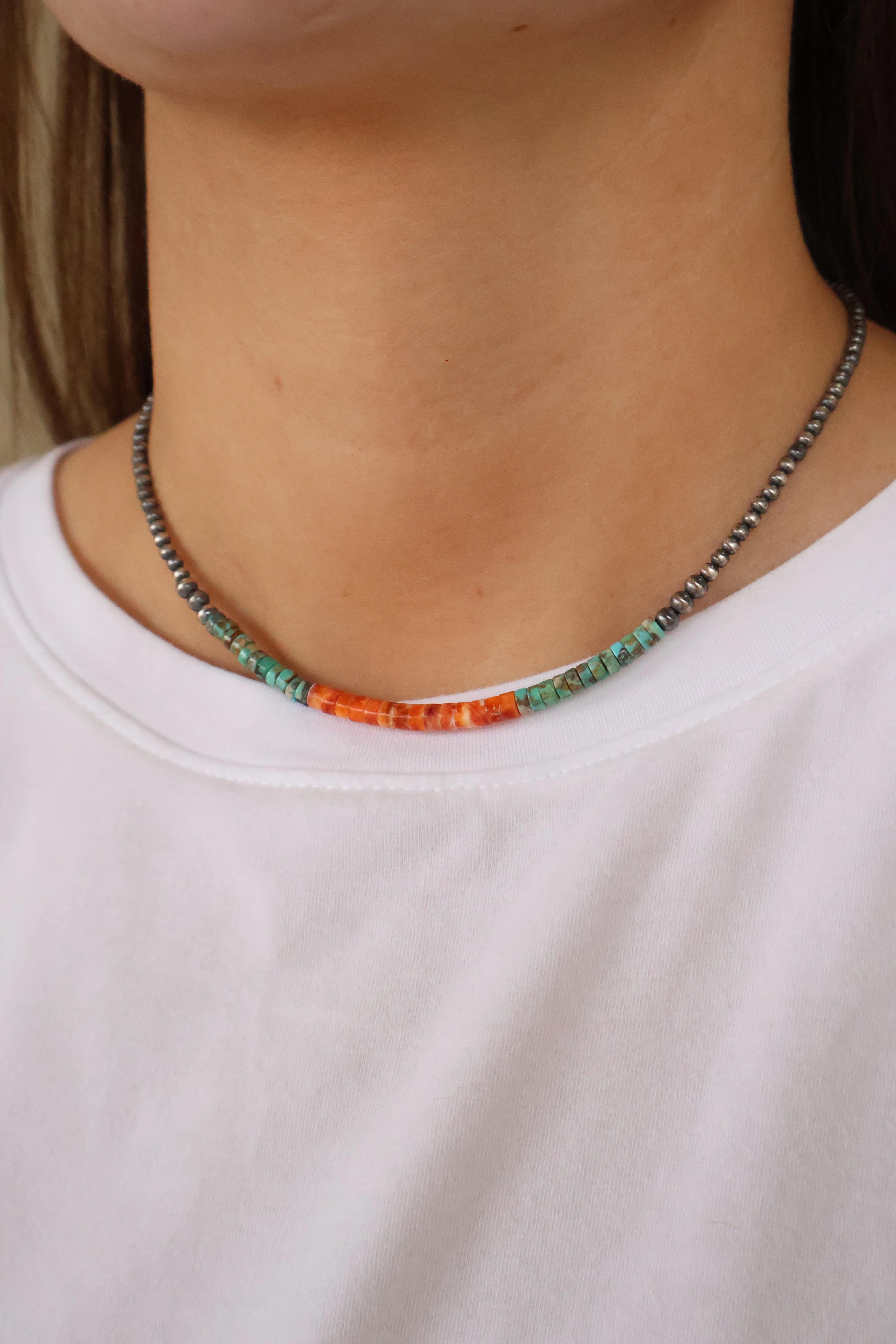 The Loney- Orange and Turquoise (16") - Image 2