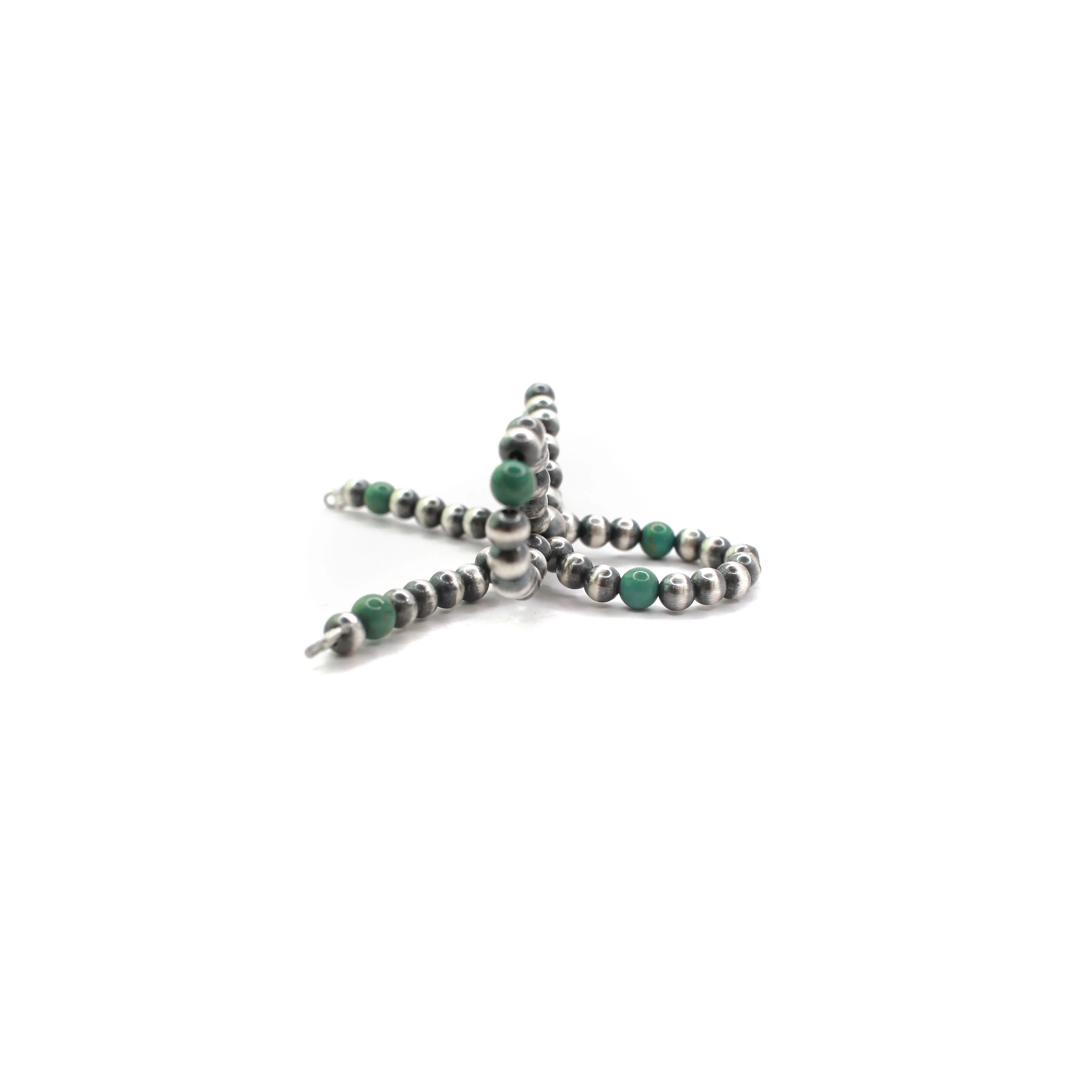 Navajo Pearl Bow Ring (5-7) - Green - Image 3