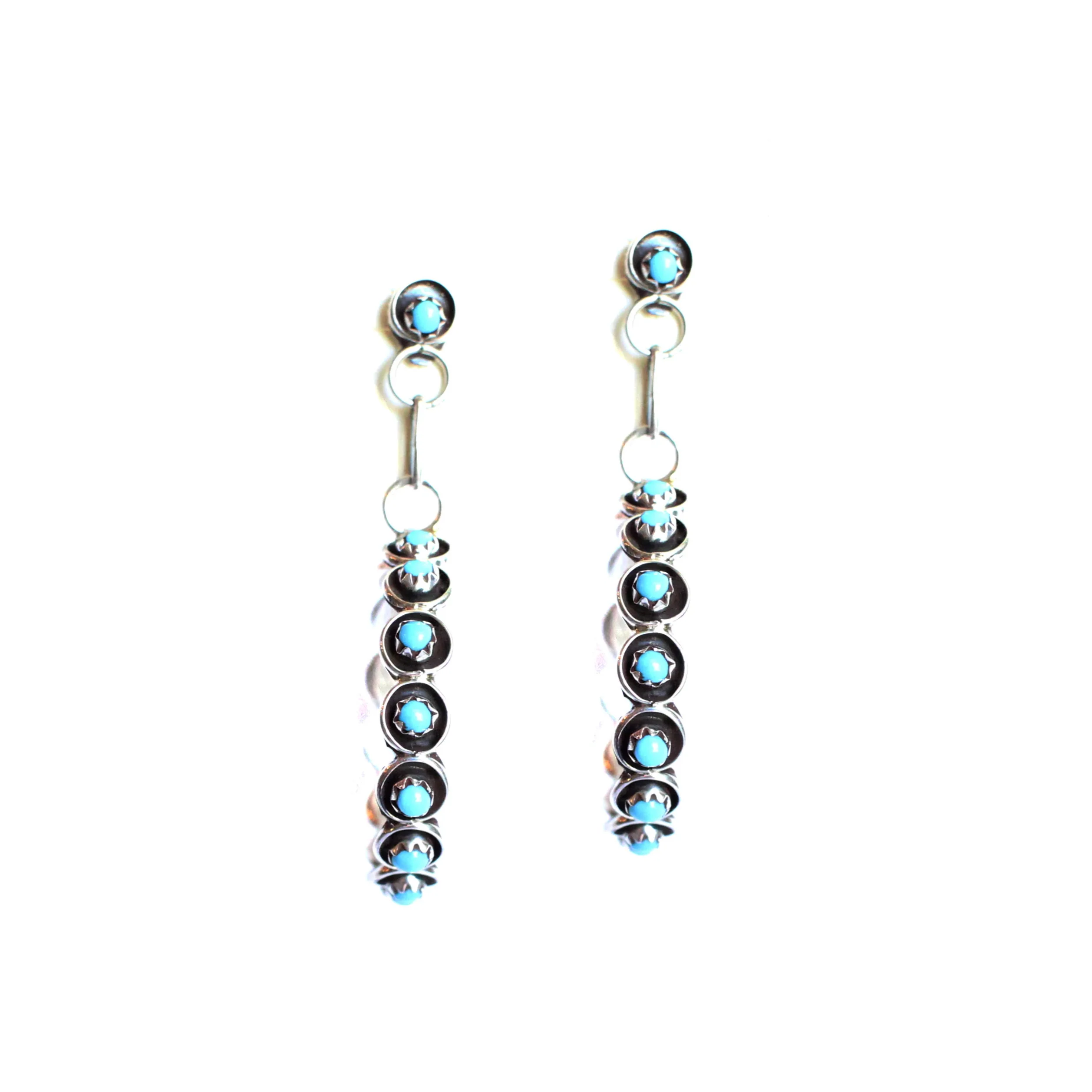 The Post Zuni Hoops-Turquoise: 2 1/4" - Image 3