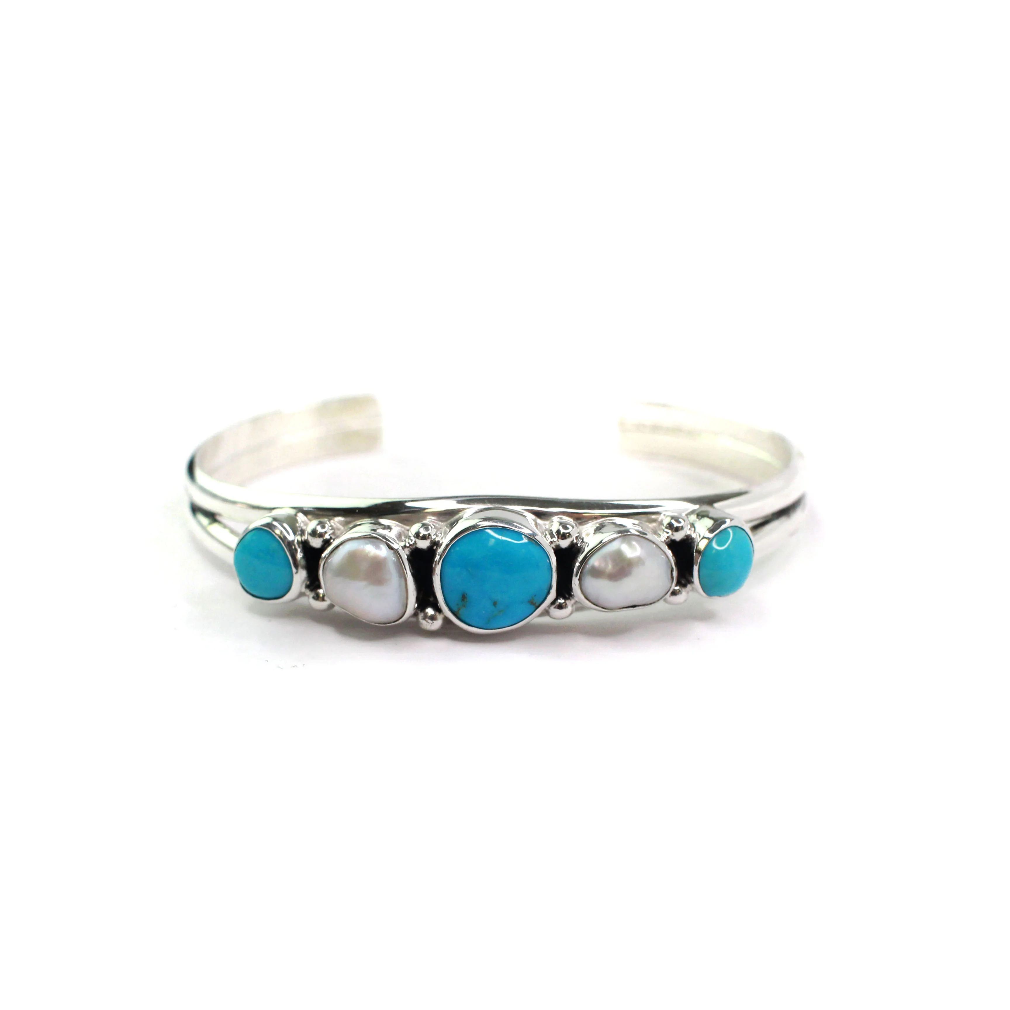 The Shaun - Turquoise & Pearl