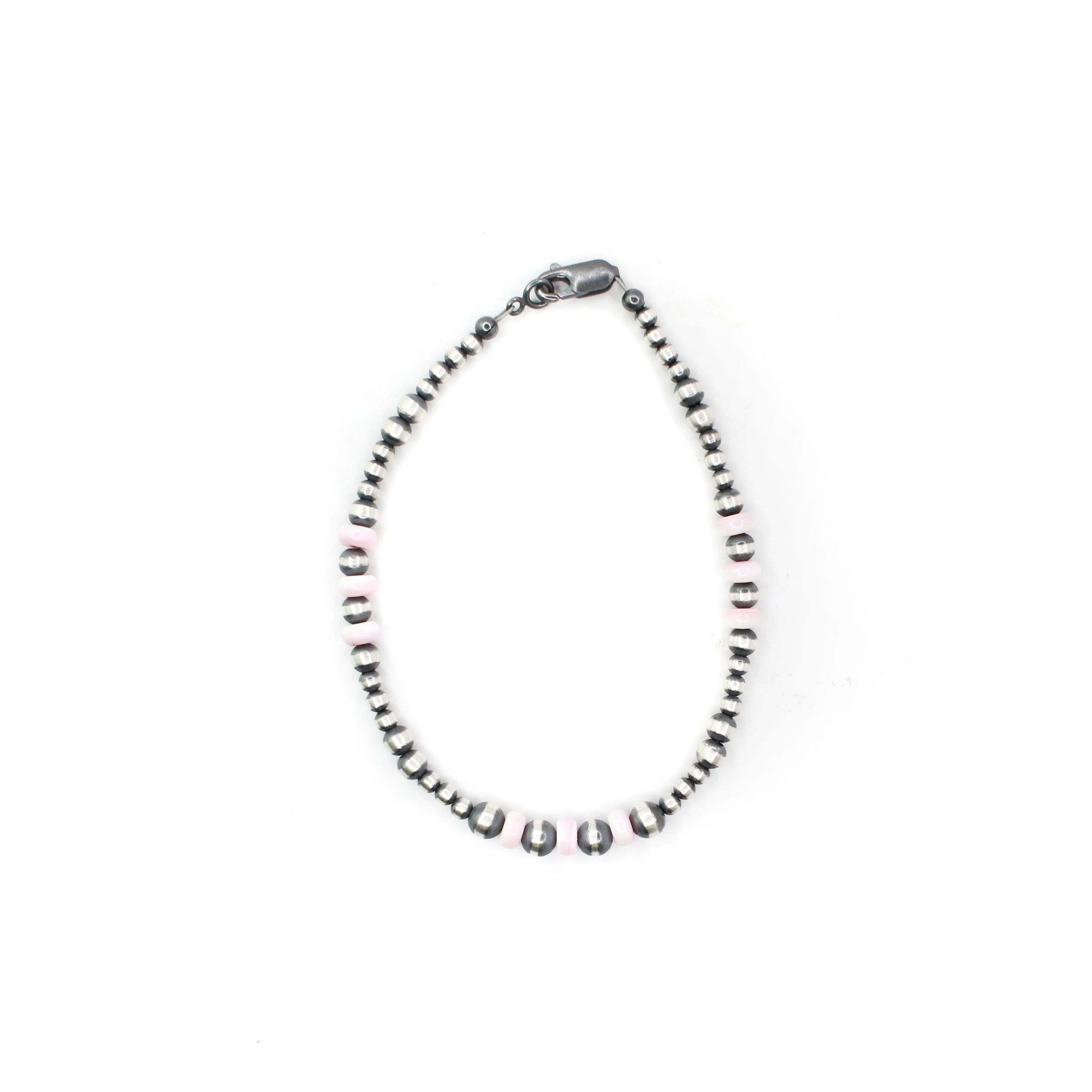3-5mm Pink Conch Clasp Bracelet