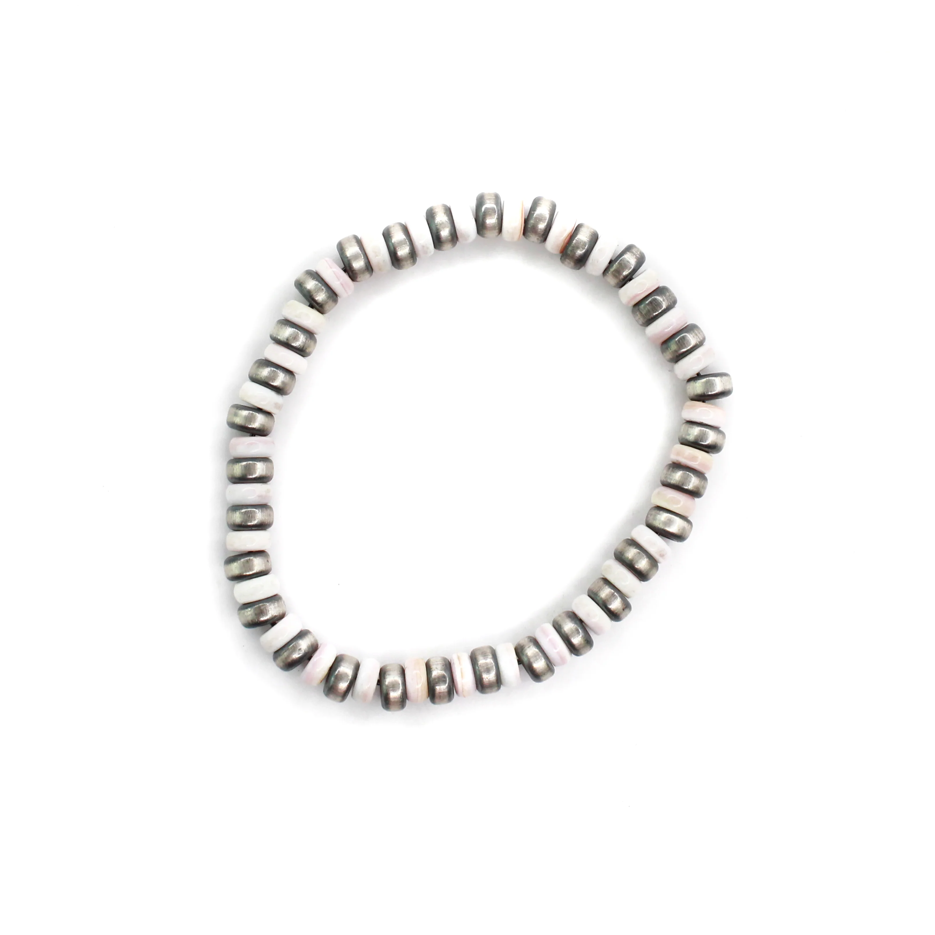 Pink Conch Navajo Pearl Stretch