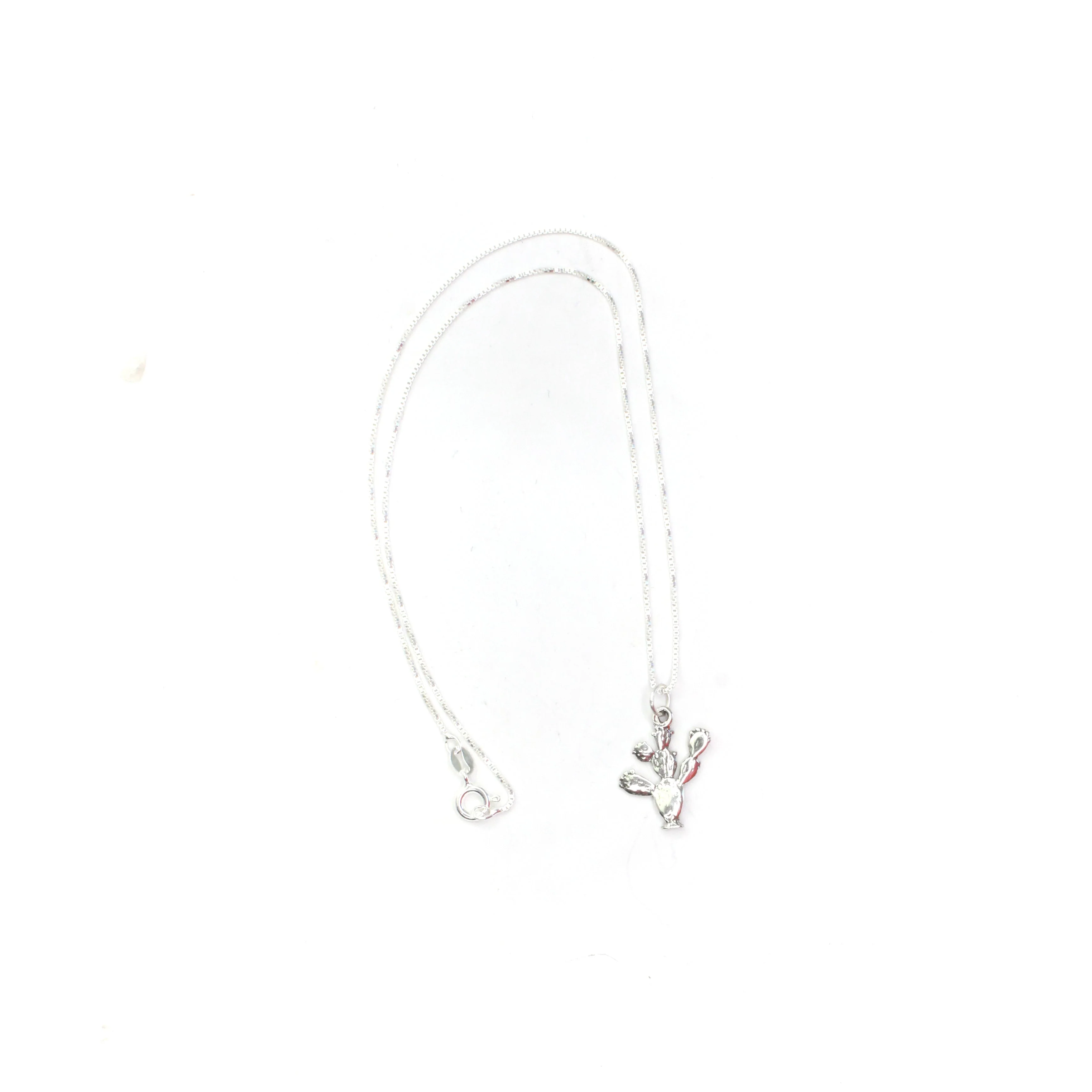 Prickly Pear Cactus Pendant On Chain