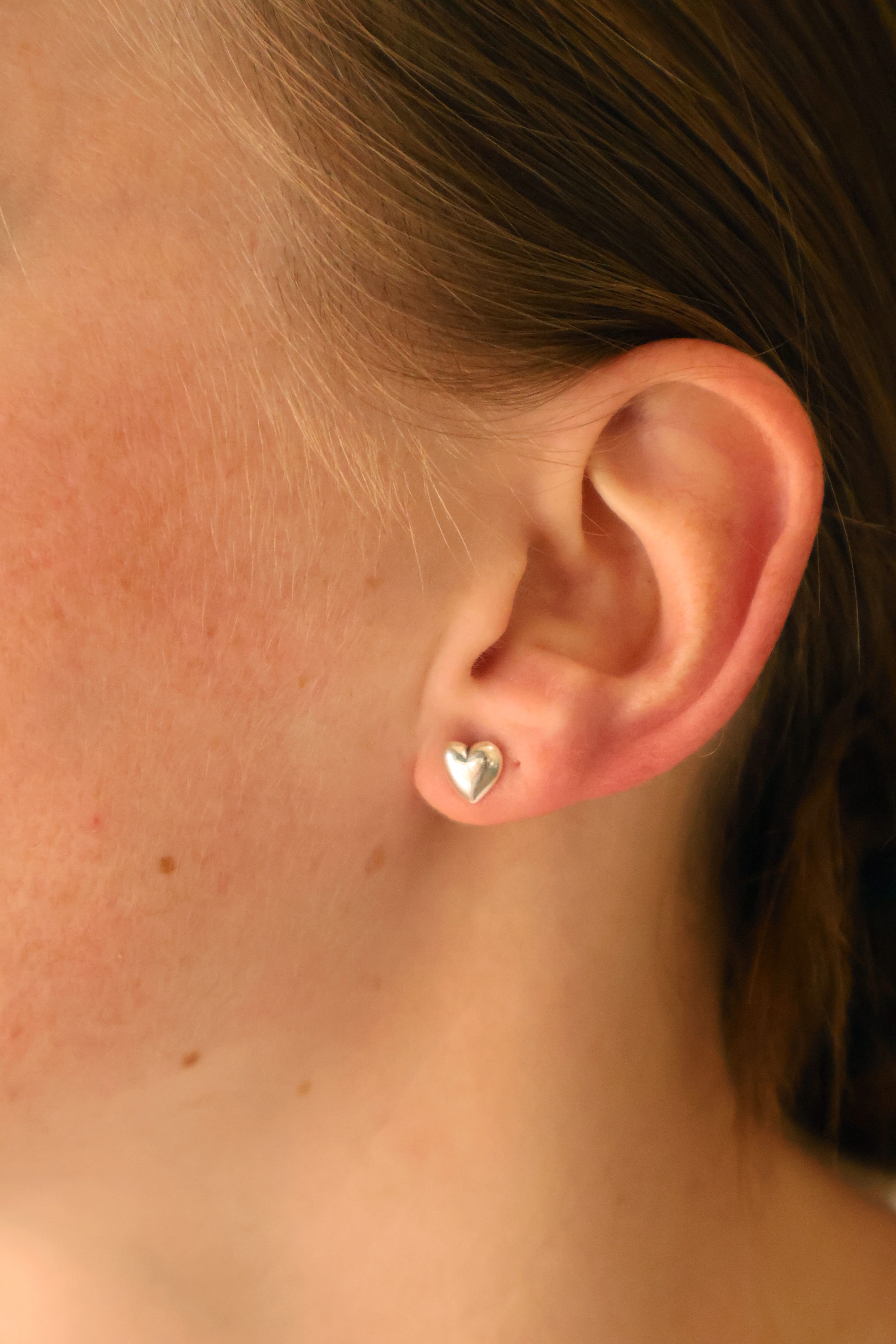 The Silver Heart Studs - Image 2