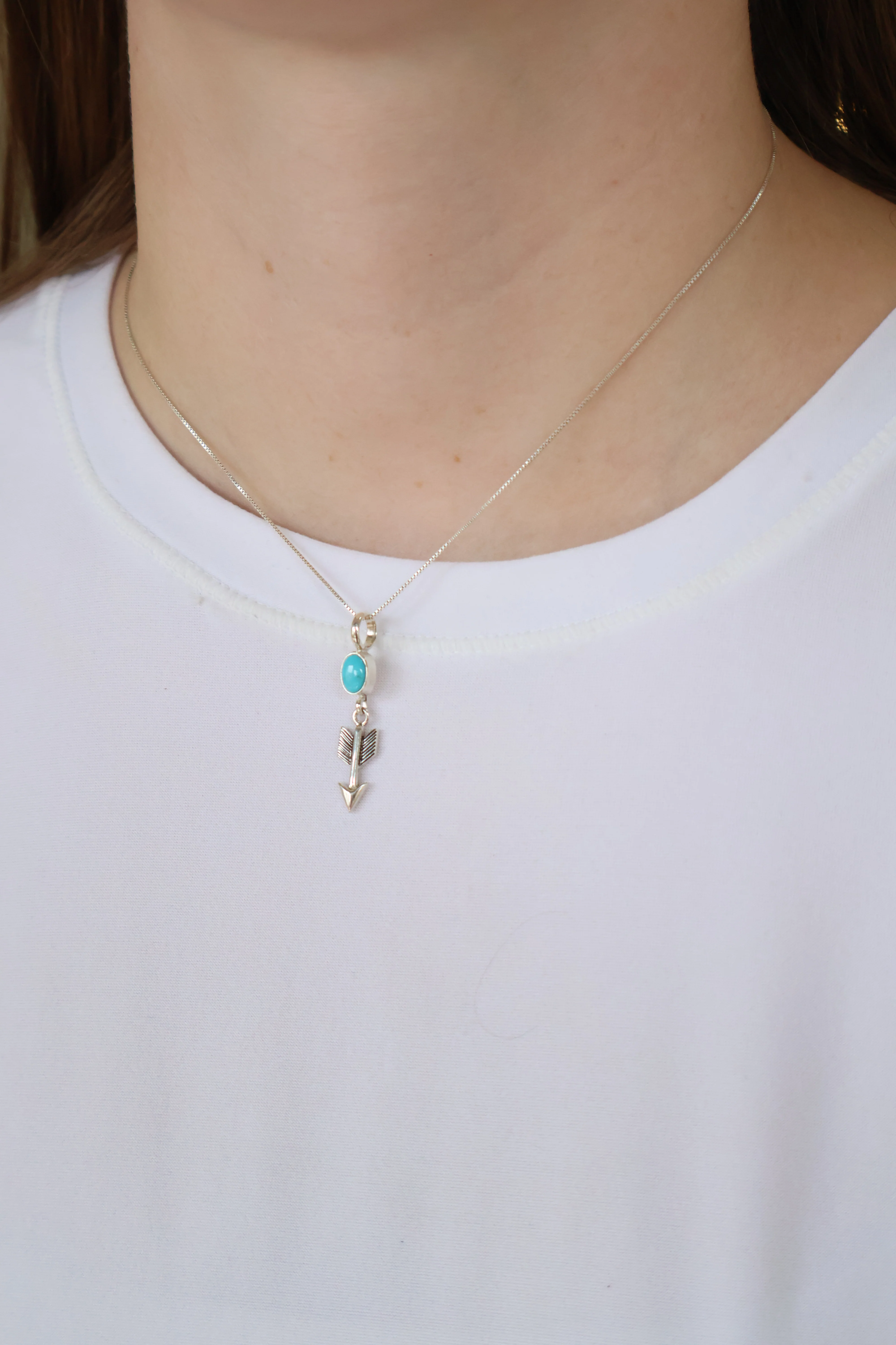 The Aaliyah- Sleeping Beauty (Pendant w/ Chain) - Image 2