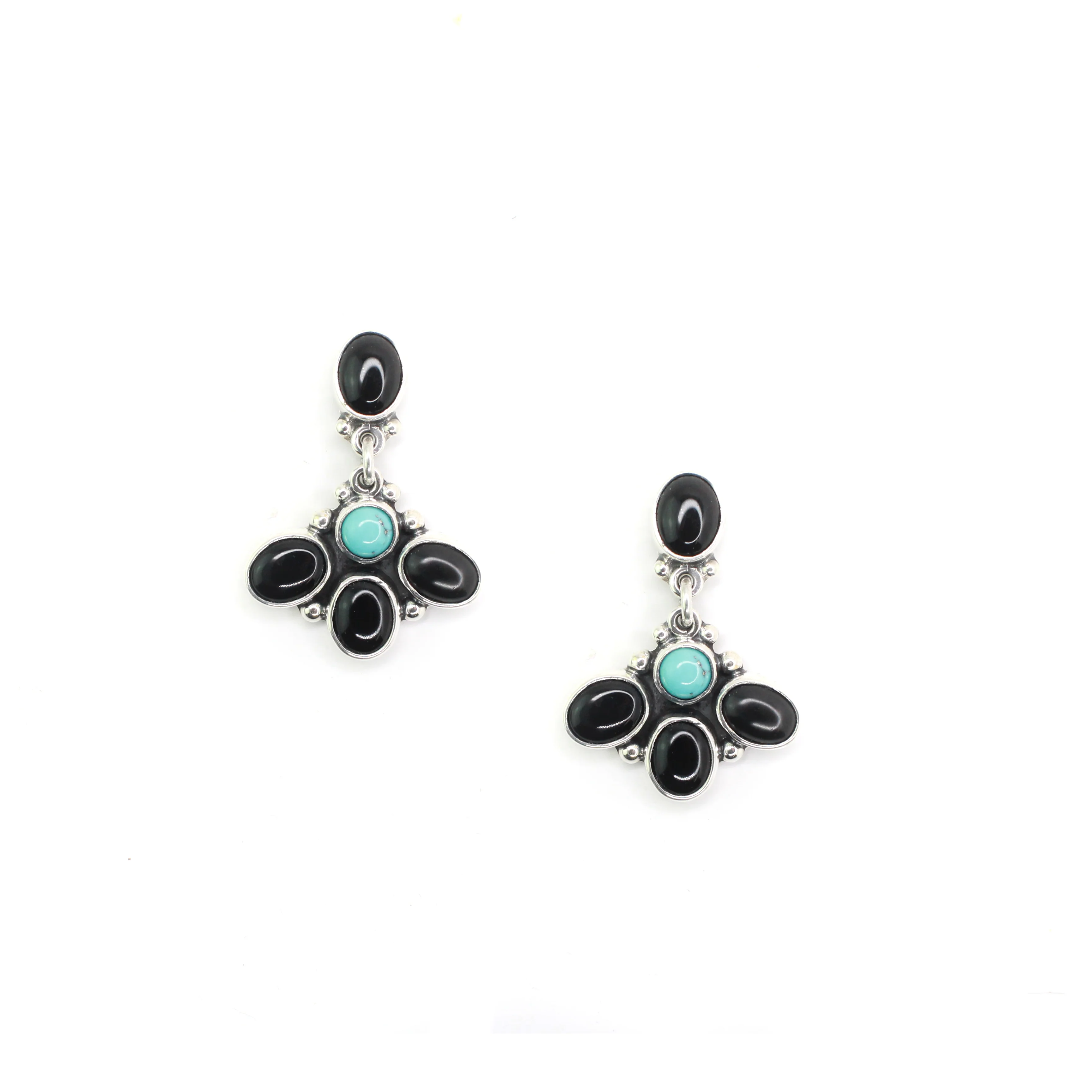 The Alveros- Turquoise/Onyx (1 1/2")
