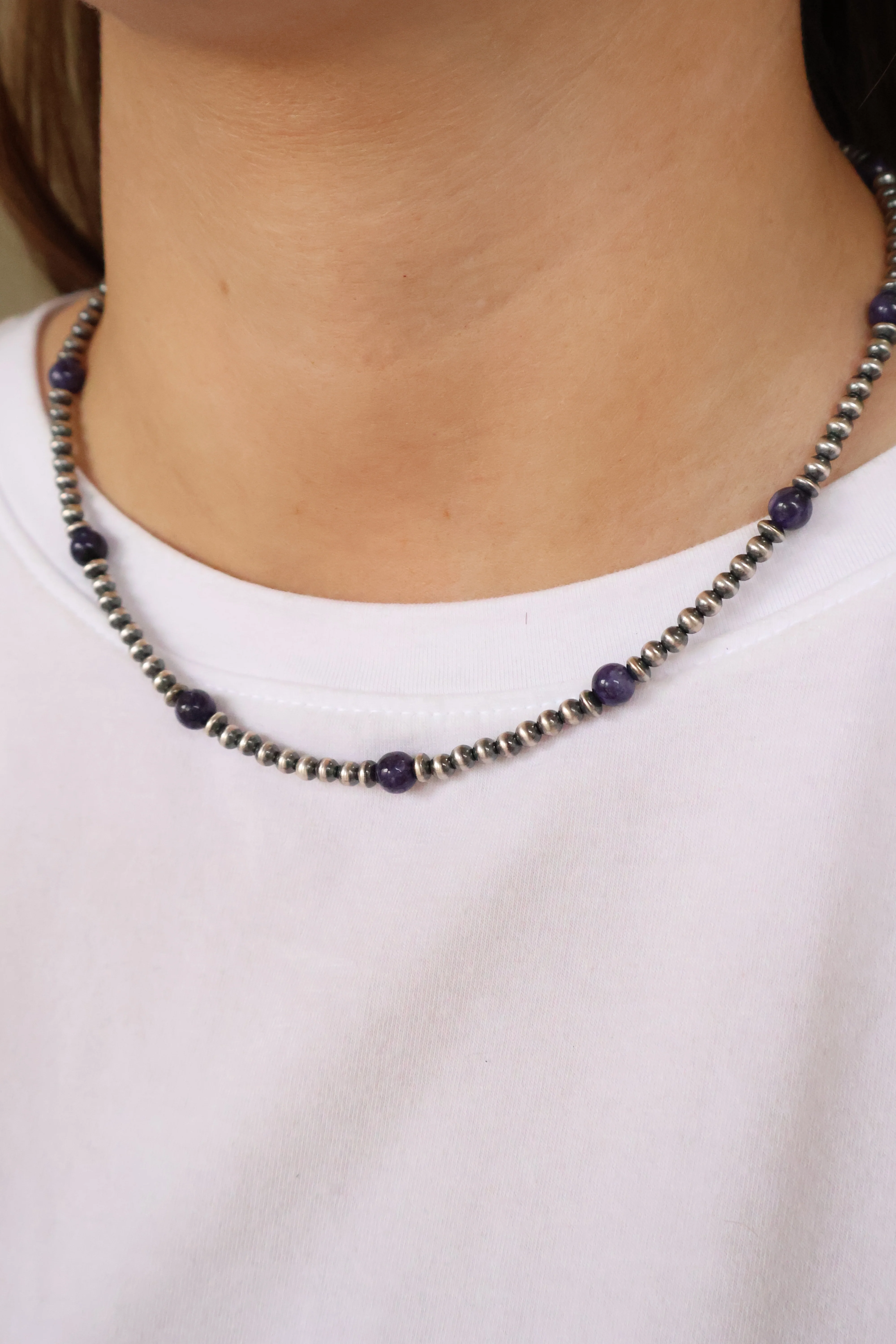The Vernon- Purple Charoite (17 3/4") - Image 2