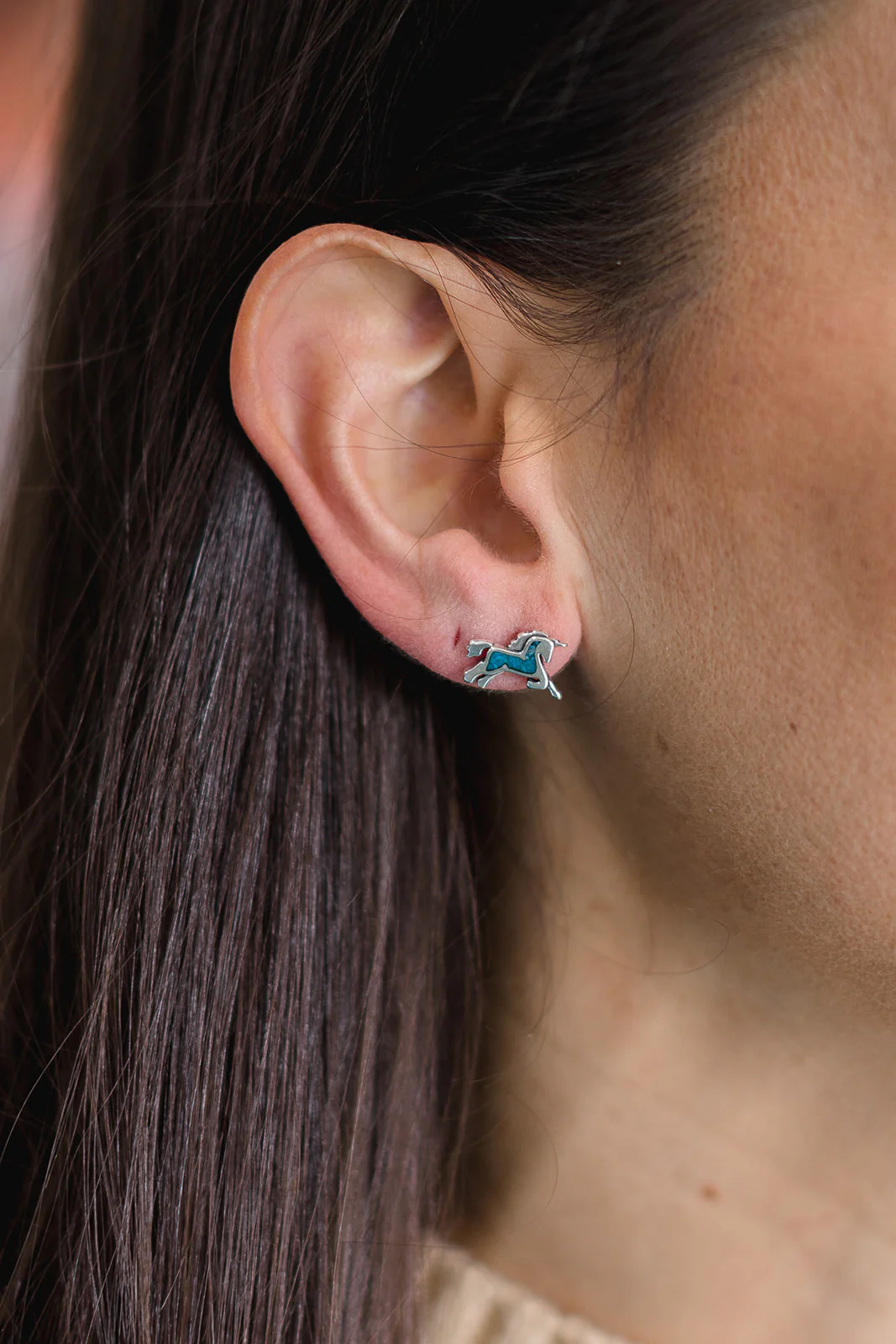 The Turquoise Unicorn Studs - Image 2